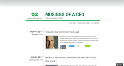 Desktop Screenshot of ceo-musings.com